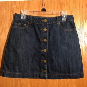 Jean skirt.